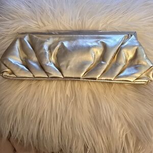Lulu Townsend Gold Clutch